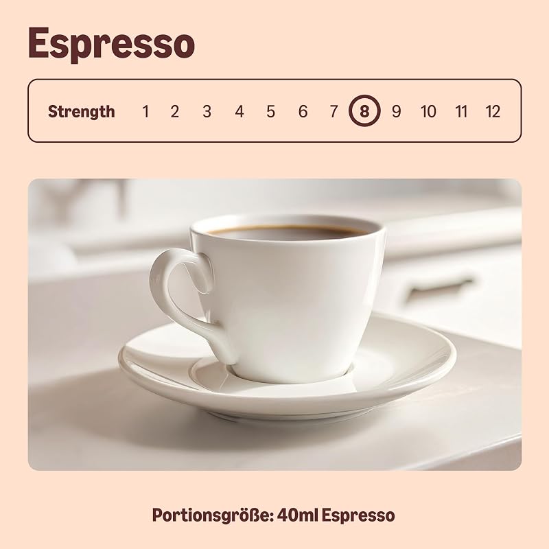 Espresso-Kaffeekapseln aus Aluminium, kompatibel mit Nespresso, leicht geröstet, 100 Stück (5 Packungen mit je 20 Stück) – Rainforest Alliance zertifiziert