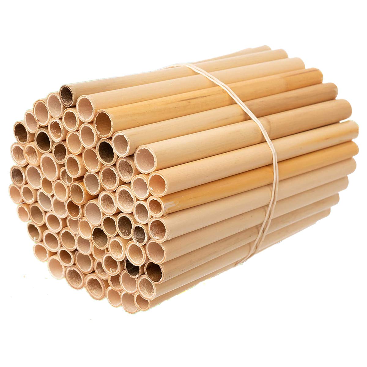 Super idea reet for insect hotel construction, pack of 100. 20 cm length waterproof smooth inner reed sections finished tubes filling material for insect hotel construction