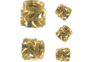 LIKITCOK M3 Threaded Inserts – Heat Set Inserts for 3D Printing and Plastic Parts, Metric Knurled Design for Secure Installation 100 Pcs