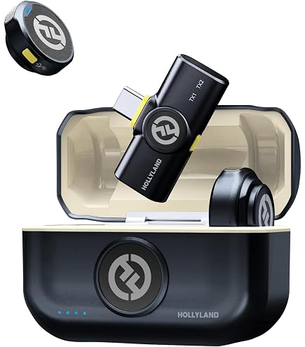 Hollyland Lark M2 Microfone de Lapela Sem Fio, Certificado MFi com