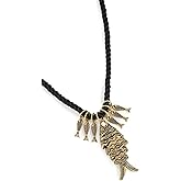 Kenneth Jay Lane Women's Antique Gold Fish Necklace