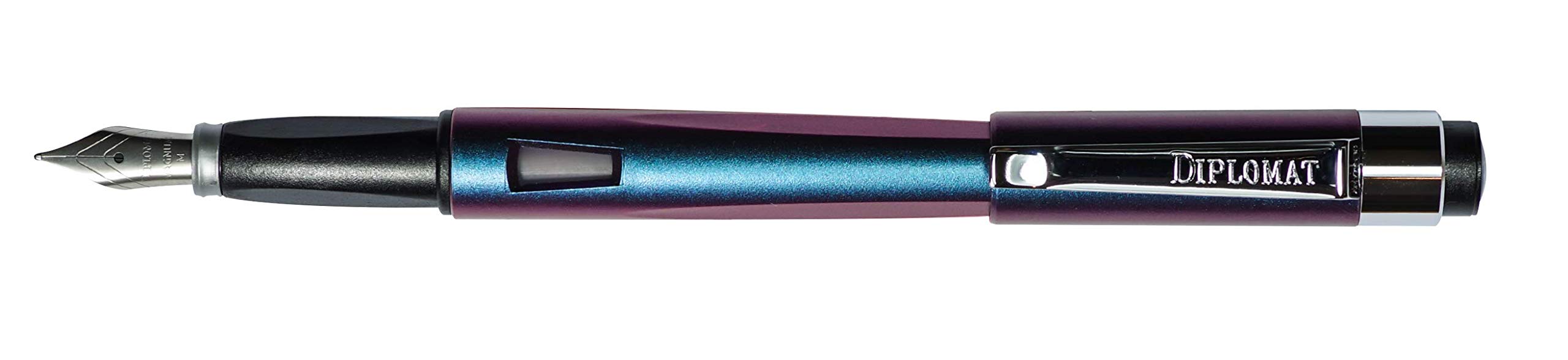 Diplomat - Magnum - Fountain Pen in Stainless Steel John Doe - John Doe Purple - Resistant and Elegant - 2 Years Warranty — image 1