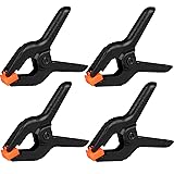 4 Pack Spring Clamps, 6inch Plastic Clips, Backdrop