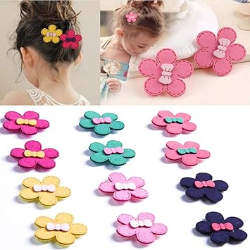 Buy Baby Girls Mini Hair Barrettes Sun Flowers Hair Clips