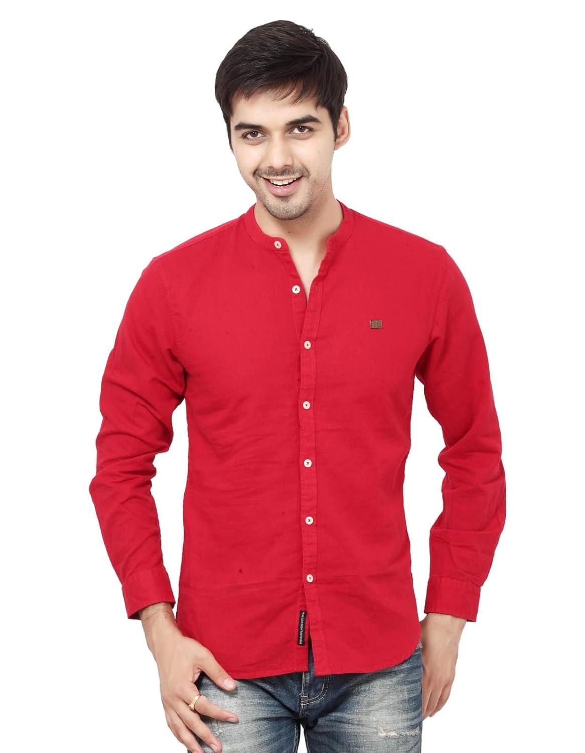 cherry red color shirt