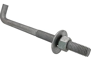 A.A 5/8" x 8-inch Galvanized Threaded Anchor Bolts with Hardware for Wood, Concrete (10 Pack)