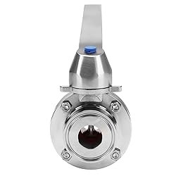 DERNORD 1.5 Inch Tri Clamp Butterfly Valve with
