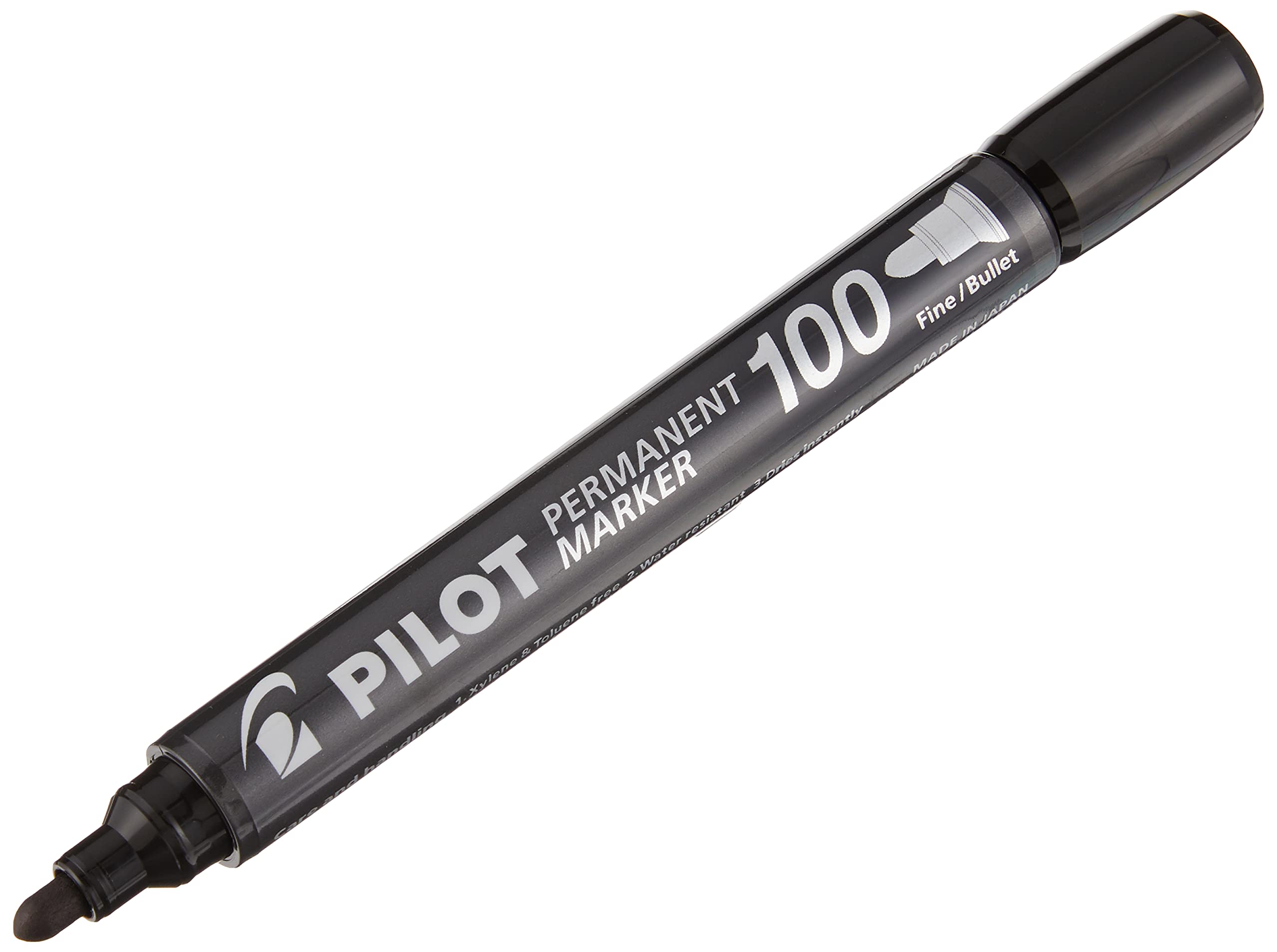 Pilot sca-100-b – Pack of 12 Permanent Markers Conical Tip, Black