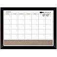Quartet Whiteboard Calendar & Corkboard, Magnetic, White Board & Cork Bulletin Board Combo, 17" x 23", Wood Finish Frame (22476)