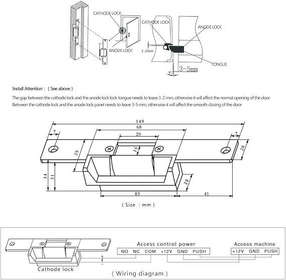 Silver Amp Normal Close 1 Nc Mode Nc Fityle Electric Door