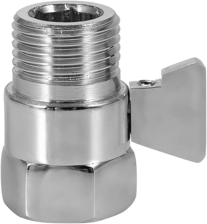 1/2" Shower Head Shut Off Valve Full Brass Shower Head Flow