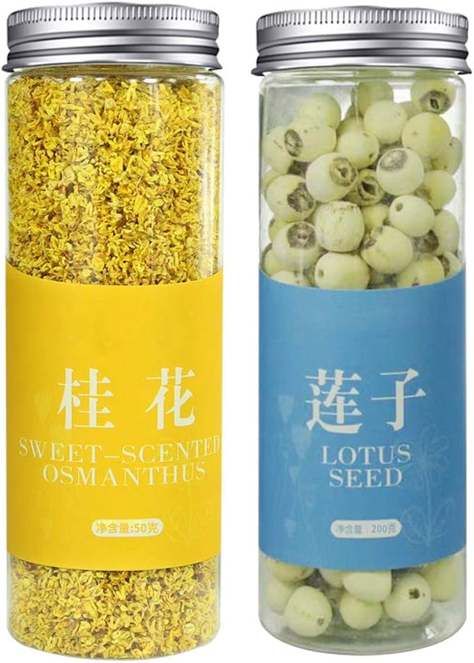 Amazon 煕渓 桂花茶 金木犀50g 蓮子の実 乾燥蓮子0g 花茶 無農薬 無添加自然栽培天然健康 煕渓 ハーブティー 通販