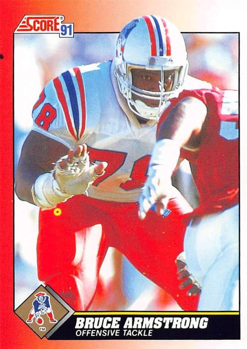 1991 Score Football 133 Bruce Armstrong New England
