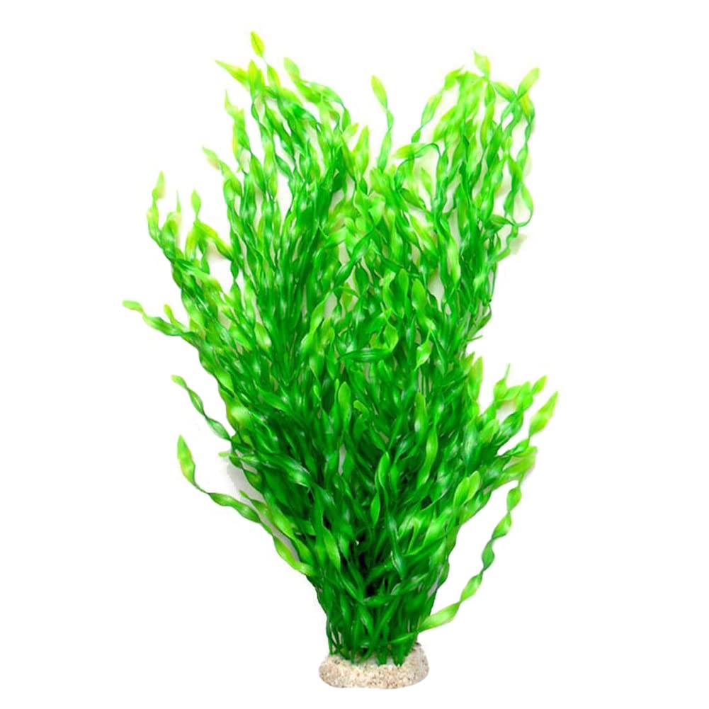 Awlstar Large Green Realistic Artificial Aquarium Plants Fish Tank Plastic Plants 22 Inch Tall (T0044)