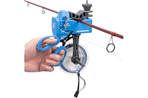 KastKing Kalibrate Fishing Line Spooler & 5’’ Braid Scissors - W/Line Counter, Patented Accessories, Portable, Compact, for S