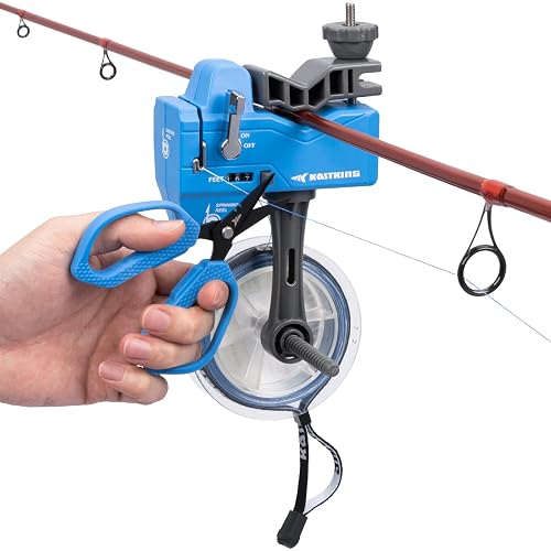 fishing line counter for braided line KastKing Fishing Line Spooler & 5'' Braid Scissors - W/Line Counter,  Patented Accessories, Portable, Fishing Gears Gifts for Men, Compact, for  Spinning & Casting Reels