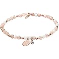 Fossil Women's Rose Gold-Tone Stainless Steel Chain or Beaded Bracelet for Women
