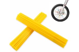 PPXIONG Spoke Skins Spoke Covers: 8-21 inch Rims Protector & Decoration for Dirt Bike | Bike | Bicycle | Wheelchair | Motorcycle - 72Pcs