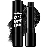 BADCOLOR Black Cream-Blendable Face Body Paint Stick for Adults Children Eye Black Softball Football Baseball Sports , Non-Toxic Hypoallergenic for Halloween SFX Makeup Cosplay Joker Costume Parties