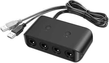 Amazon Co Jp Tnp アダプター Gamecubeコントローラー対応 Nintendo Switch Nintendo Wii U Pc Usb対応 4ポート接続タップコンバーター ブラック Nintendo Switch Nintendo Wii U Pc 家電 カメラ