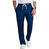BARCO Grey's Anatomy Scrubs - Evan Scrub Pant for Men, Elastic Waist With Zip Fly, Straight Leg Men's Scrub Pant