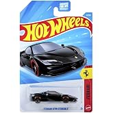 Hot Wheels Ferrari SF90 Stradale Die-Cast Car, 1:64 Scale, Black and Red, #41/250