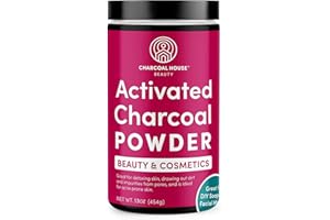 Charcoal House Activated Bamboo Charcoal Powder Food Grade - Beauty & Cosmetics - Use in Skin Care, Body Scrub, Facial Cleanser, Face Wash & More - Great for Teeth Whitening & Soap Making Too - 12 oz