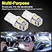 YITAMOTOR 20X T10 Wedge 5-SMD 5050 Cool White LED Light bulbs W5W 2825 158 192 168 194 for Interior Reading Dome Map Cargo Trunk Door Doorstep Courtesy Instrument Panel License Plate Side marker Led