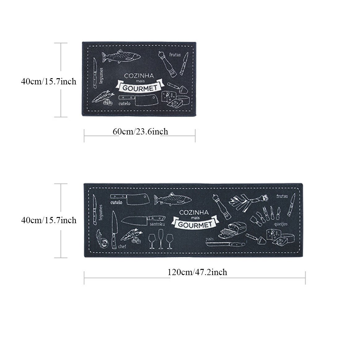 Levoberg Teppich Laufer Kuche 2 Stuck 40 X 60cm 40 X 120cm