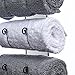 Wine / Towel Rack Wall Mounted - PREMIUM QUALITY, Decorative Metal Decor Style Design With Strong Iron Mesh Backing ( Holds 6 Bottles )