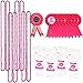 JOYIN Bachelorette Party Accessory Set Including 8 Beads Necklace, 8 Team Brides Transparent Plastic Cups, 8 Team Brides Badges and 1 Bride to Be Badge