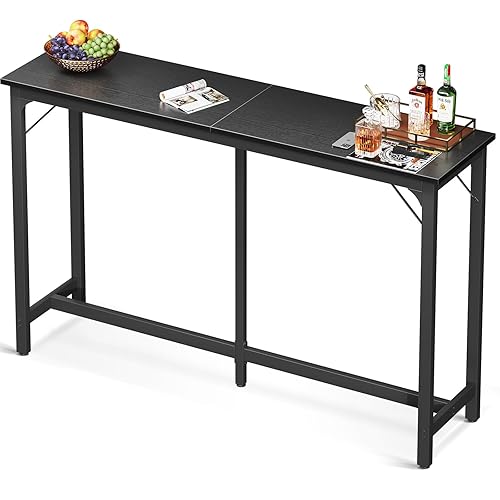 ODK 63 inch Bar Table, Bar Height Pub Table, Counter Height Bar Table,  Rectangular High Top Kitchen Dining Counter Tables with Sturdy Legs