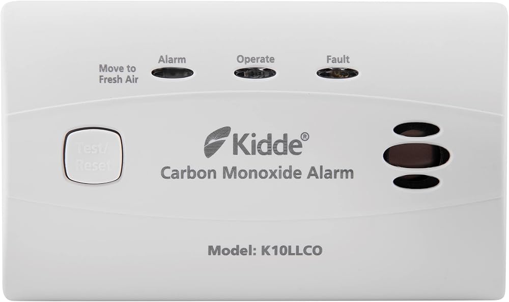 Kidde K10LLCO 10 Year Carbon Monoxide Alarm Sealed Lithium Battery