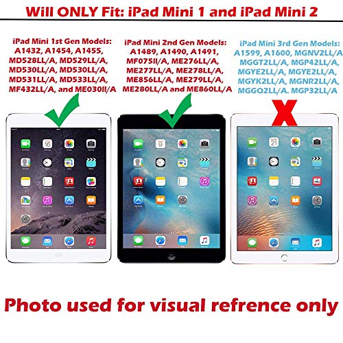 OmniRepairs Touch Screen Digitizer Glass OEM Assembly with Home Button IC Chip Compatible for iPad Mini 1st and 2nd Generation Model with Adhesive Tape, Screen Protector and Repair Toolkit (White)