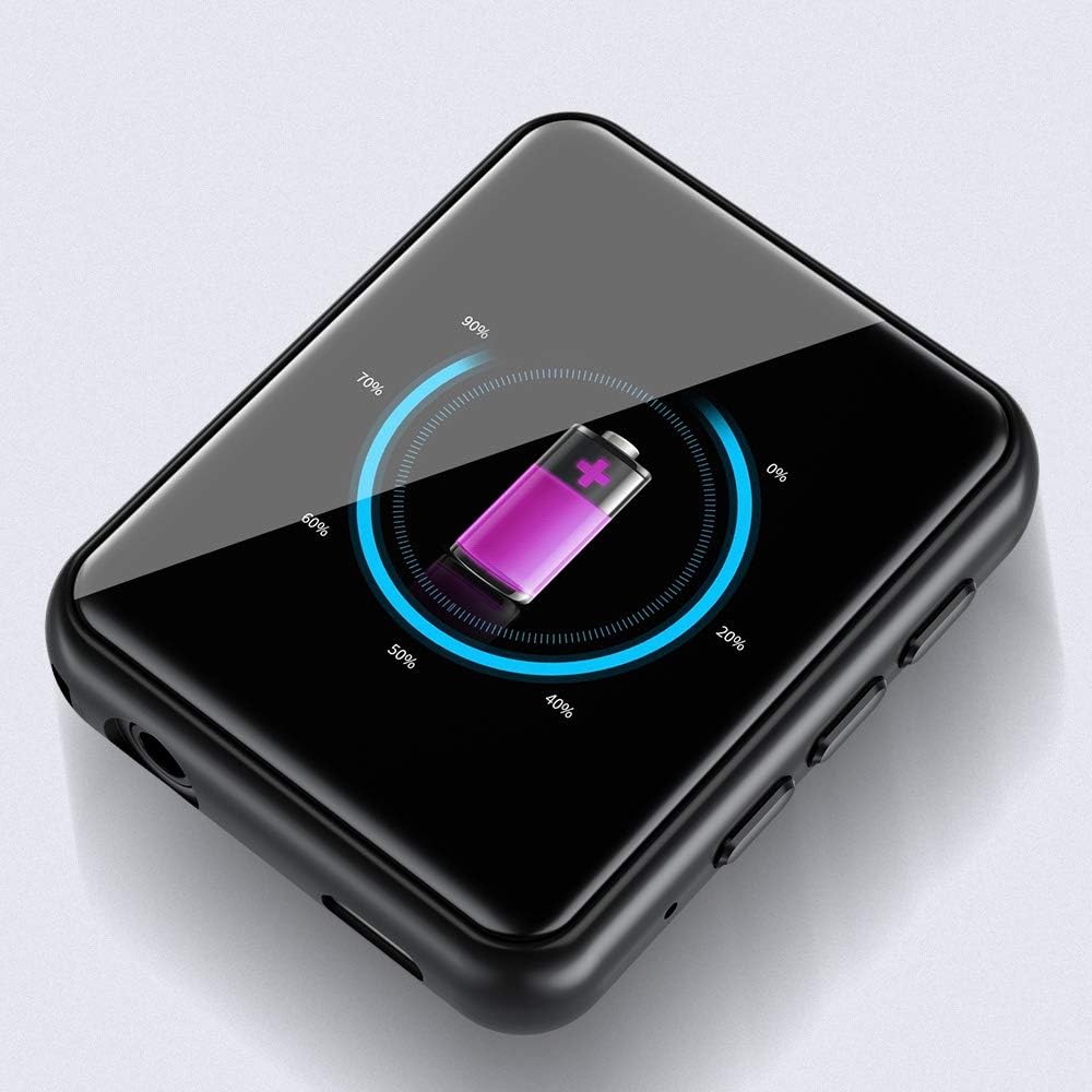 MP3 Player Bluetooth 5.0 Touch Screen Music Player 16GB Portable mp3 Player with Speakers high Fidelity Lossless Sound Quality mp3 FM Radio Recording e-Book 1.8 inch Screen MP3 Player Support (128GB): Electronics