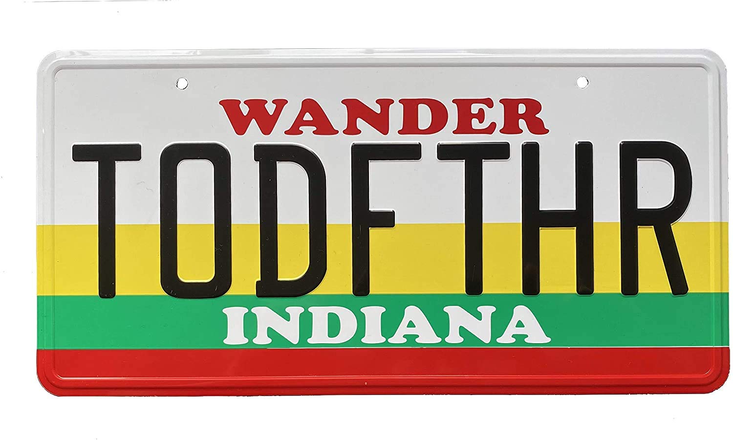 TODFTHR 1984 Cadillac Eldorado Biarritz Convertible prop License Plate Embossed on Aluminium 300mm x 150mm