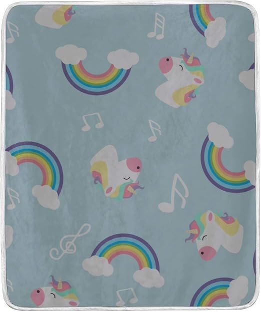 pastel rainbow blanket