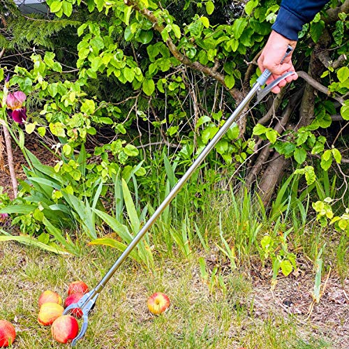 Praknu Greifzange aus Metall - Robuster Greifer für Müll - 95cm lang - Greifarm für Senioren – Bild 6