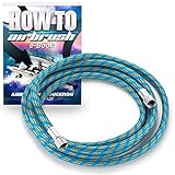 PointZero Airbrush 6' Braided Airbrush Air Hose 1/8"-1/8" BSP
