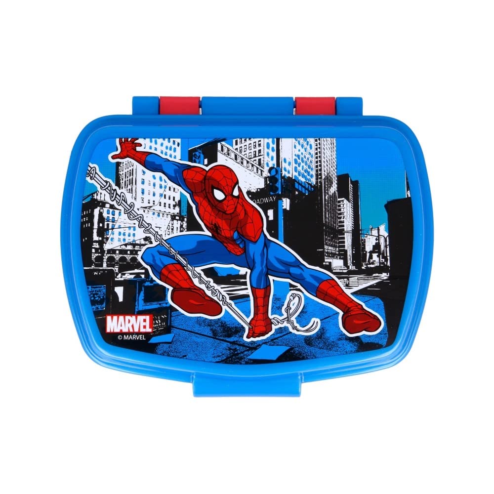 Spiderman Sandwich Lunch Snack Box Kids Children School (Spiderman)