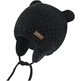 XIAOHAWANG Baby Hat Cute Bear Toddler Earflap Beanie Warm for Fall Winter