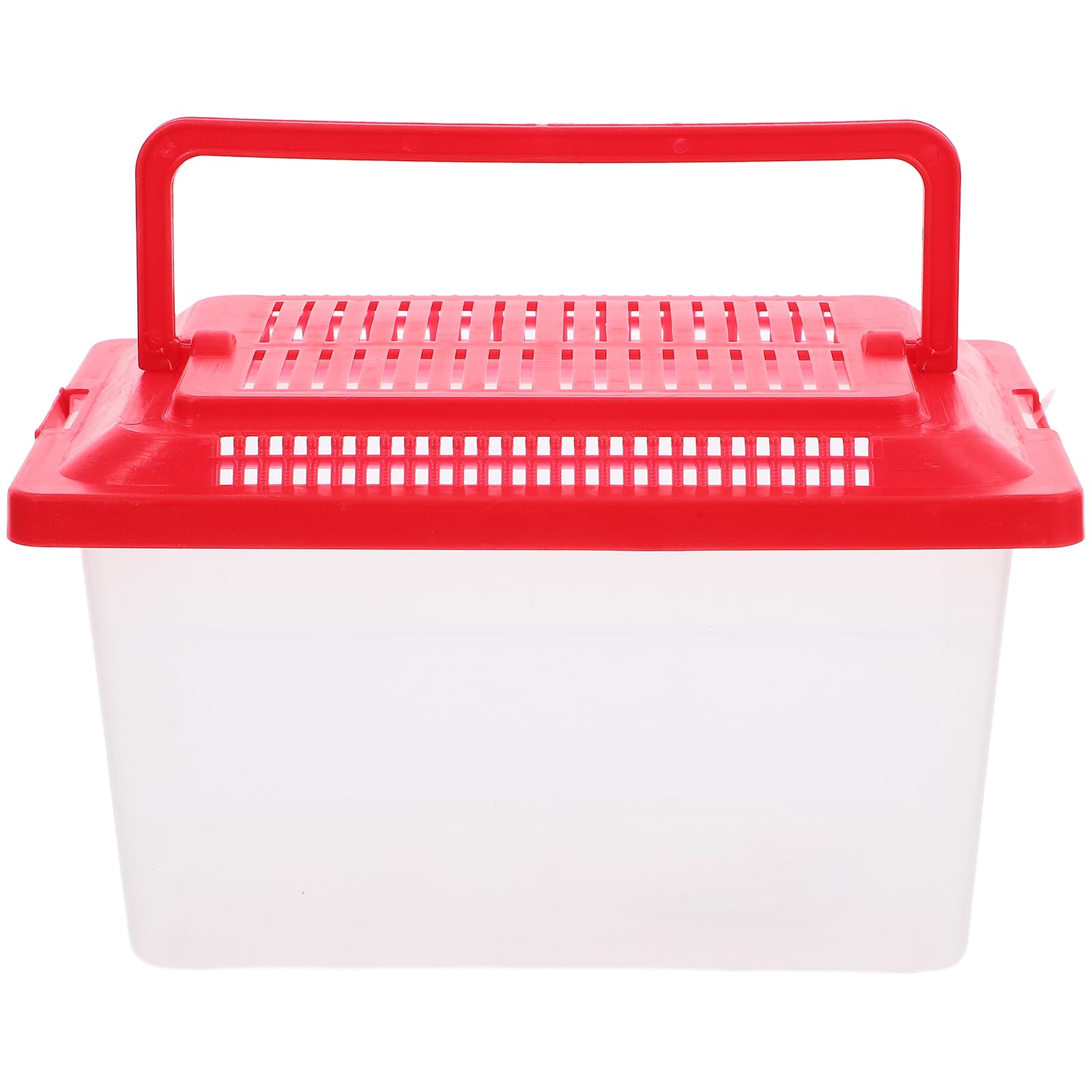 Angoily Portable Fish Tank, Plastic Fish Aquarium, Plastic Aquarium Bowl Container with Handle for Small Animals