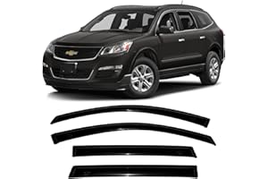NOPOCA Sun Rain Snow Guard Wind Deflector Shade Window Visors Accessories Fit 2009-2017 Chevy Traverse NP94161 4pcs