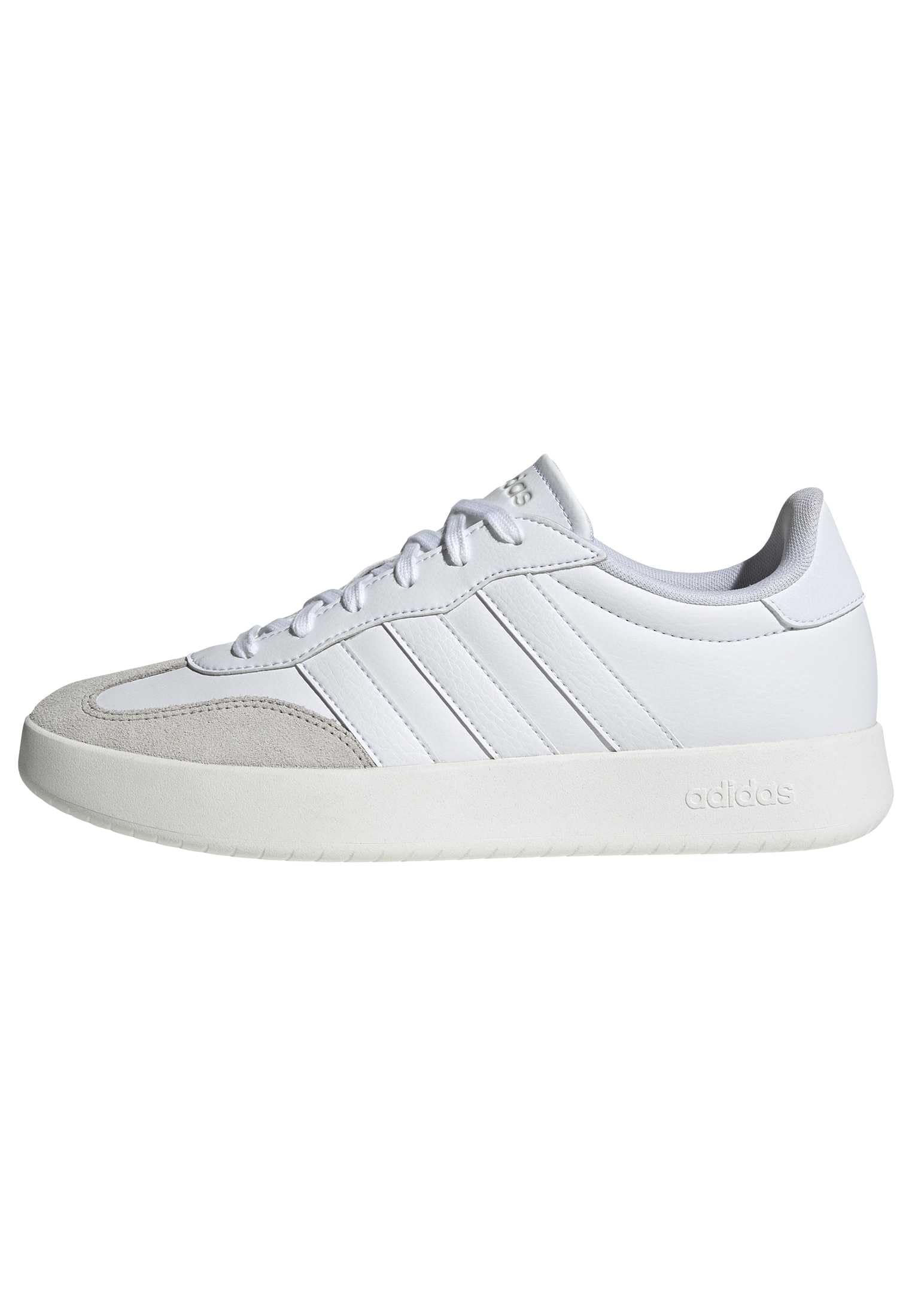 adidas Mens Barreda Sportswear, White/White/Grey, 7.5 Image