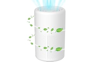 KLVEU Desktop Air Purifier for Office Small Air Purifiers for Bedroom With USB Cable Portable Air Freshener With HEPA 3-in-1 Filters for Bedroom Office Desktop Living Room