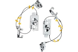 QAGEA Rear Door Lock Latch & Cable - Left Driver & Right Passenger Side - Fit for 04-08 Ford F150 Extended Cab Pickup, Locking Latches Assembly Replaces# 6L3Z-18264A01-B 6L3Z-18264A00-B