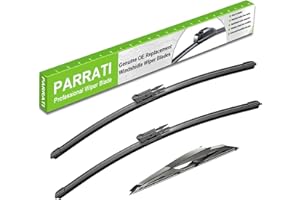PARRATI® Windshield Wipers for Chevrolet Tahoe 2007-2014,22"+22" Front and 12" Rear,OEM Replacement Wiper Blades,Quiet & Streak-Free(Set of 3)