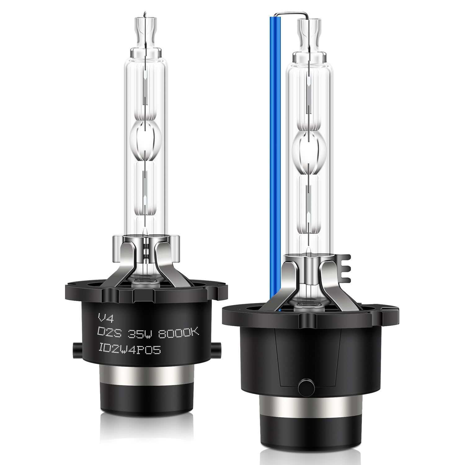 Erato D2S Xenon Bulb, 35W 8000K Blue White Super Bright Discharge Lamp High Low Beam 12V HID Headlight Bulb Replacement, 2 Pack