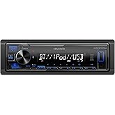 KENWOOD KMM-BT270U Bluetooth Digital Media Car Stereo Receiver with USB Port – AM/FM Radio, MP3 Player, High Contrast LCD, De
