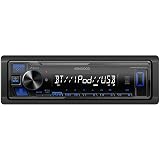 KENWOOD KMM-BT270U Bluetooth Digital Media Car Stereo Receiver with USB Port – AM/FM Radio, MP3 Player, High Contrast LCD, Detachable Face Plate, Single DIN, 13-Band EQ